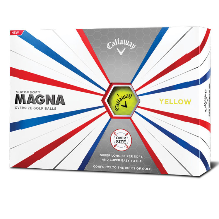 Callaway Supersoft-MAGNA-2019-YELLOW-12-ball-box