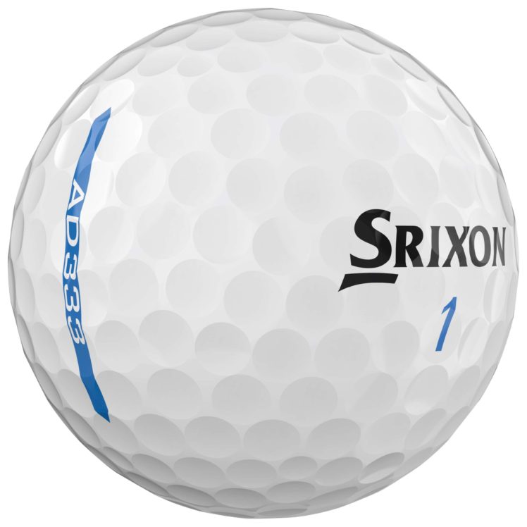Srixon-AD333-Golfball-Ziellinie-weiss