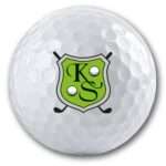Golfgeschenk bedruckter Ball Wappen Initialien